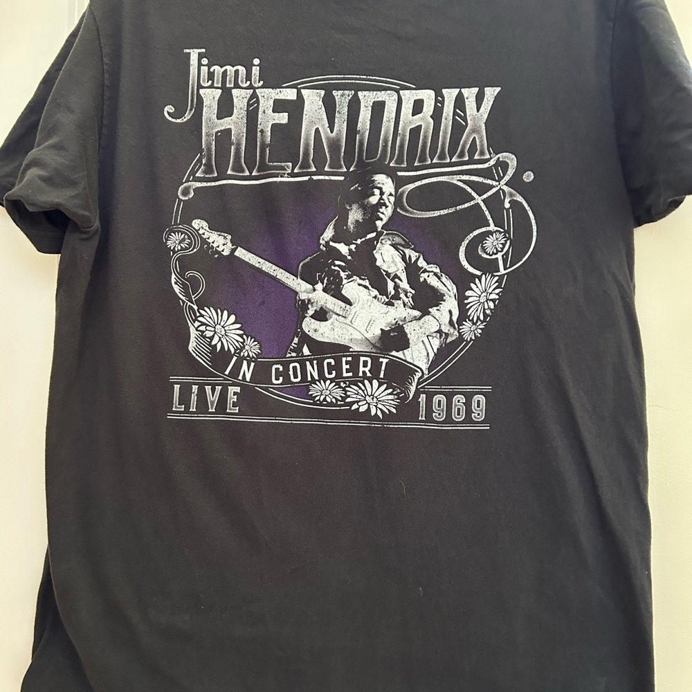 Hendrix 1969 Concert Graphic Tee - Black